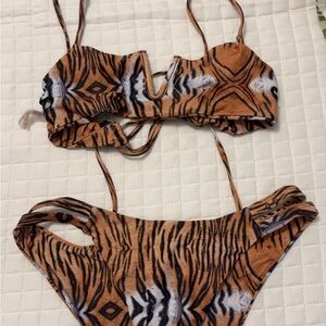 SHEIN Animal Print Bikini Set